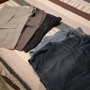 Wrangler Men's Shorts in Gray, Black, and Blue